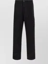 Stone Island Comfortable Cargo Style Trousers Featuring Pockets In Black