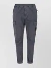 Stone Island Comfortable Cargo Style Trousers In Purple