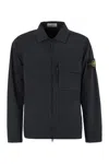 Stone Island Comfortable Overshirt With Overlapping Pockets On The Chest In Black