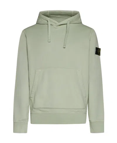 STONE ISLAND STONE ISLAND COMPASS PATCH DRAWSTRING HOODIE