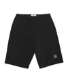 Stone Island Compass-appliqué Shell Swim Shorts In Black