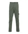 Stone Island 30410 Tapered Cargo Trousers In Black