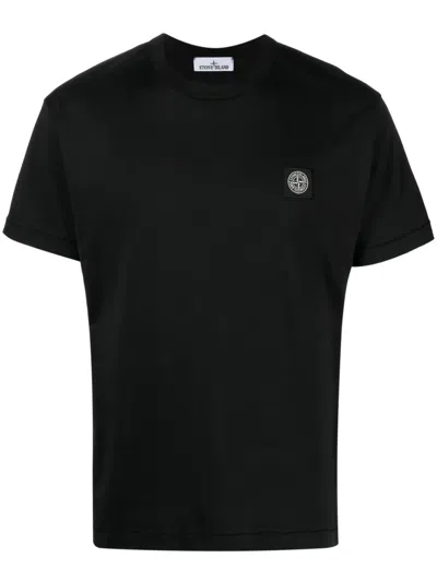 STONE ISLAND COMPASS-APPLIQUÉ COTTON T-SHIRT