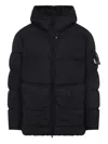 Stone Island Black 4100011 Crinkle Reps Ny Down Jacket In Black