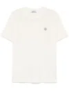 Stone Island T-shirt Mit Kompass-applikation In Nude
