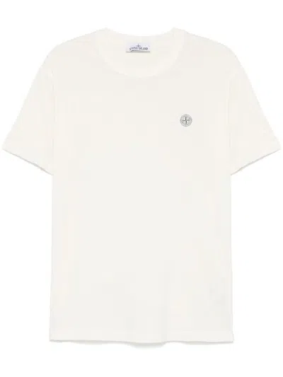Stone Island T-shirt Mit Kompass-applikation In Multicolor