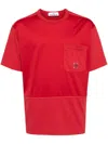 Stone Island Short Sleeve T-shirt Red Cotton In Red