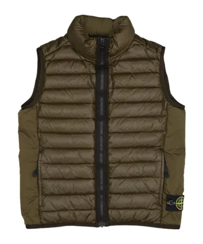 Stone Island Compass-badege Gilet In Military Green