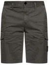 Stone Island Compass-badge Bermuda Shorts In Green