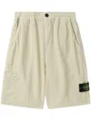 Stone Island Compass-badge Bermuda Shorts In Neutrals
