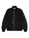Stone Island Compass-badge Bomber Jacket In Black