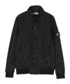 Stone Island Compass Lightweight Bomber Jacket In Black