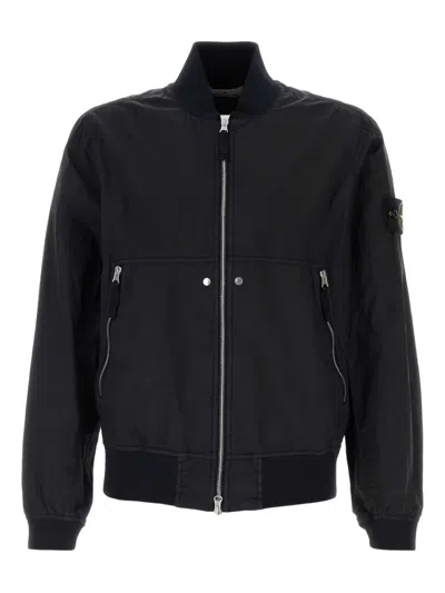 Stone Island Coats In Blue