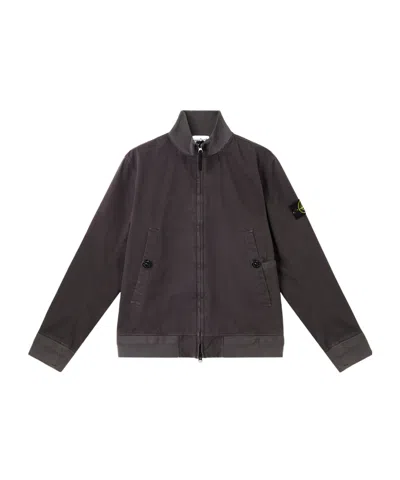 Stone Island Compass-badge Bomber Jacket In Charcoal-grey