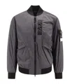 Stone Island Dark Grey Bomber Jacket In Gray
