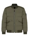 Stone Island Compass-badge Bomber Jacket In Green