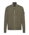 Stone Island Technical Fabric Jacket With Compass Logo In Green