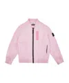 Stone Island Compass-badge Bomber Jacket In Pink