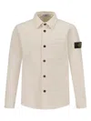 Stone Island Compass-badge Button-down Shirt In Neutral