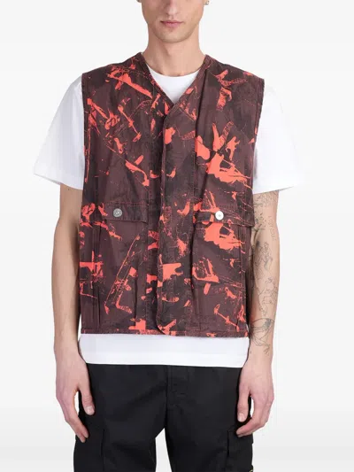 Stone Island G100010 Scan Camo On Stretch Ripstop-ovd In Black