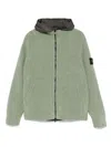 Stone Island Compass-badge Cardigan In Green