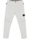 Stone Island Compass Badge Cargo Pants In White