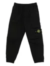 Stone Island Compass-badge Cargo Pants In Black