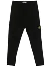 Stone Island Compass-badge Cargo Pants In Black
