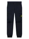 Stone Island Regular-tapered-fit Cargo Pants With Elasticated Waistband In Blue