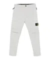 Stone Island Tapered Leg Cargo Trousers In Gray