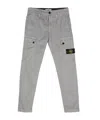 Stone Island Compass-badge Cargo Pants In Gray