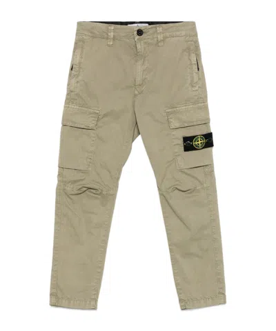 Stone Island Compass-badge Cargo Pants In Nude