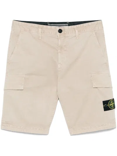 STONE ISLAND COMPASS-BADGE CARGO SHORTS