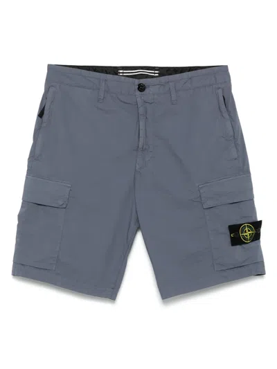 STONE ISLAND COMPASS-BADGE CARGO SHORTS