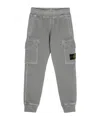 Stone Island Compass-badge Cargo Track Pants In Gray