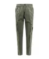 Stone Island Cargo Trouser With Iconic Logo Patch In Black