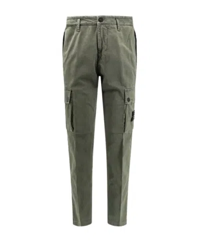 STONE ISLAND STONE ISLAND LOGO PATCH STRAIGHT LEG PANTS