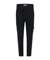 Stone Island Compass-badge Cargo Trousers In Blue