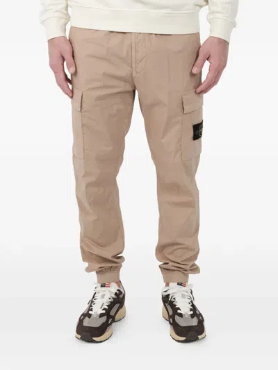 Stone Island Compass-badge Cargo Trousers In Multi