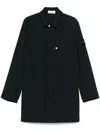 Stone Island Compass-badge Coat In Black