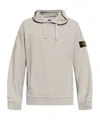 Stone Island Relaxed-fit Cotton Hoodie With Signature Logo Patch In Gray
