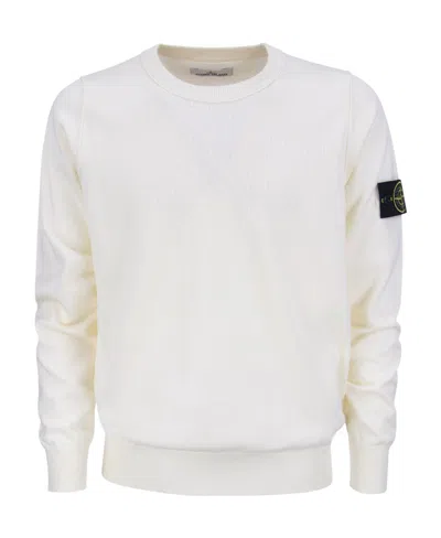 STONE ISLAND STONE ISLAND COMPASS PATCH CREWNECK JUMPER