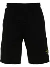 Stone Island Compass-patch Swim Shorts In Blue