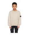 Stone Island Compass-badge Cotton Shorts In Nude