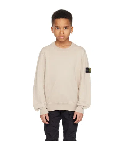 Stone Island Compass-badge Cotton Shorts In Nude