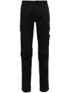 STONE ISLAND COMPASS-BADGE COTTON SKINNY TROUSERS