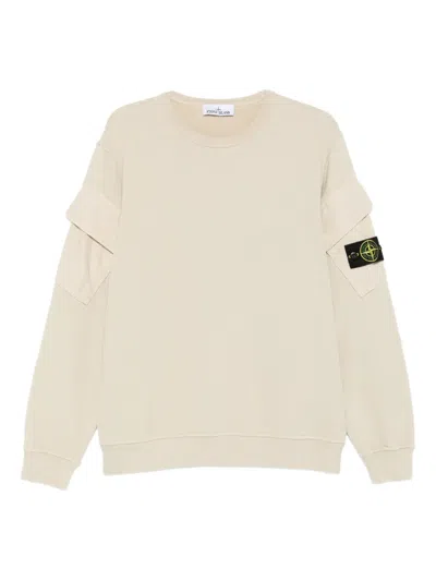 Stone Island Compass-badge Cotton Sweatshirt