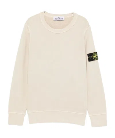 Stone Island Kids' Long-sleeved Sweatshirt In Black