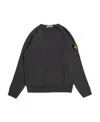 Stone Island Compass-badge Cotton Sweatshirt In Black