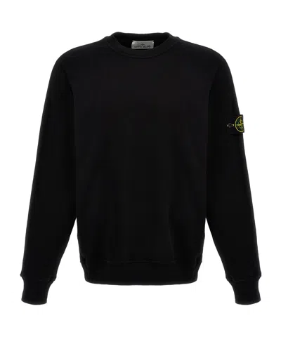 STONE ISLAND STONE ISLAND LOGO PATCH CREWNECK SWEATSHIRT